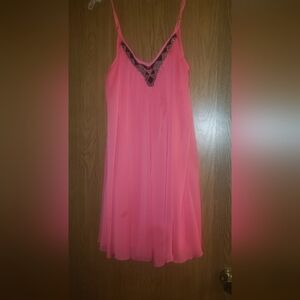 Express Coral Beaded Top